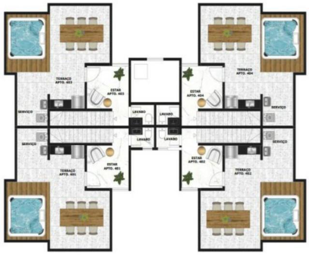 Apartamento, Santa Mônica, 2 Quartos, 2 Vagas