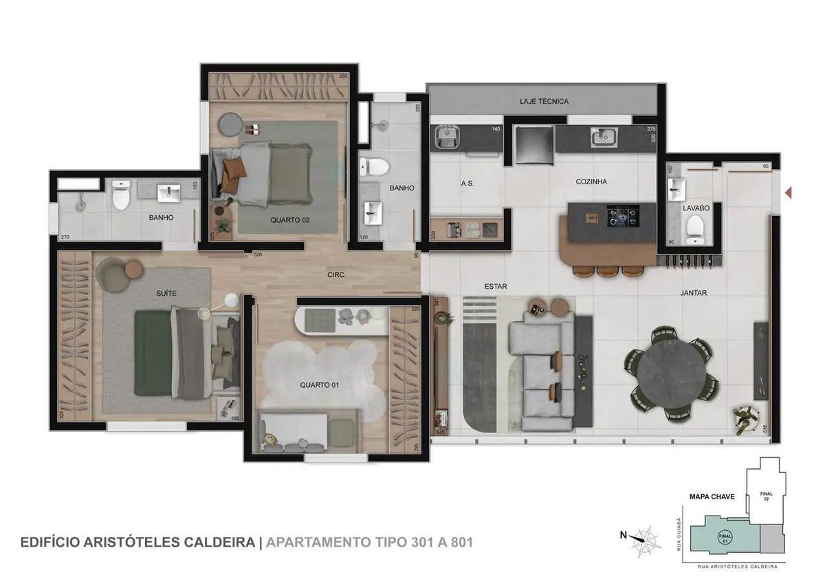Apartamento, Prado, 3 Quartos, 2 Vagas, 1 Suíte