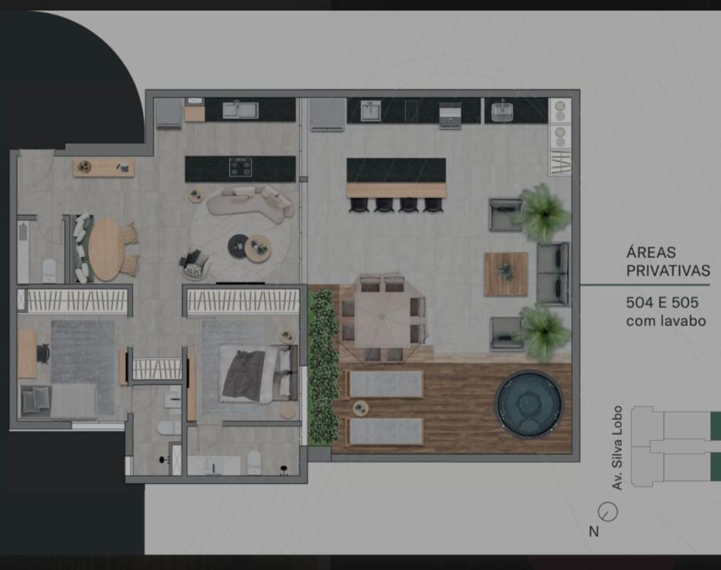 Apartamento, Nova Granada, 2 Quartos, 2 Vagas, 2 Suítes