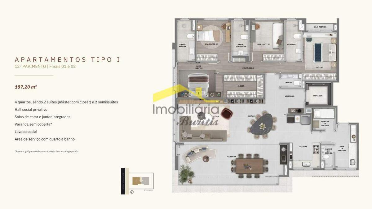 Apartamento, Lourdes, 3 Quartos, 3 Vagas, 3 Suítes