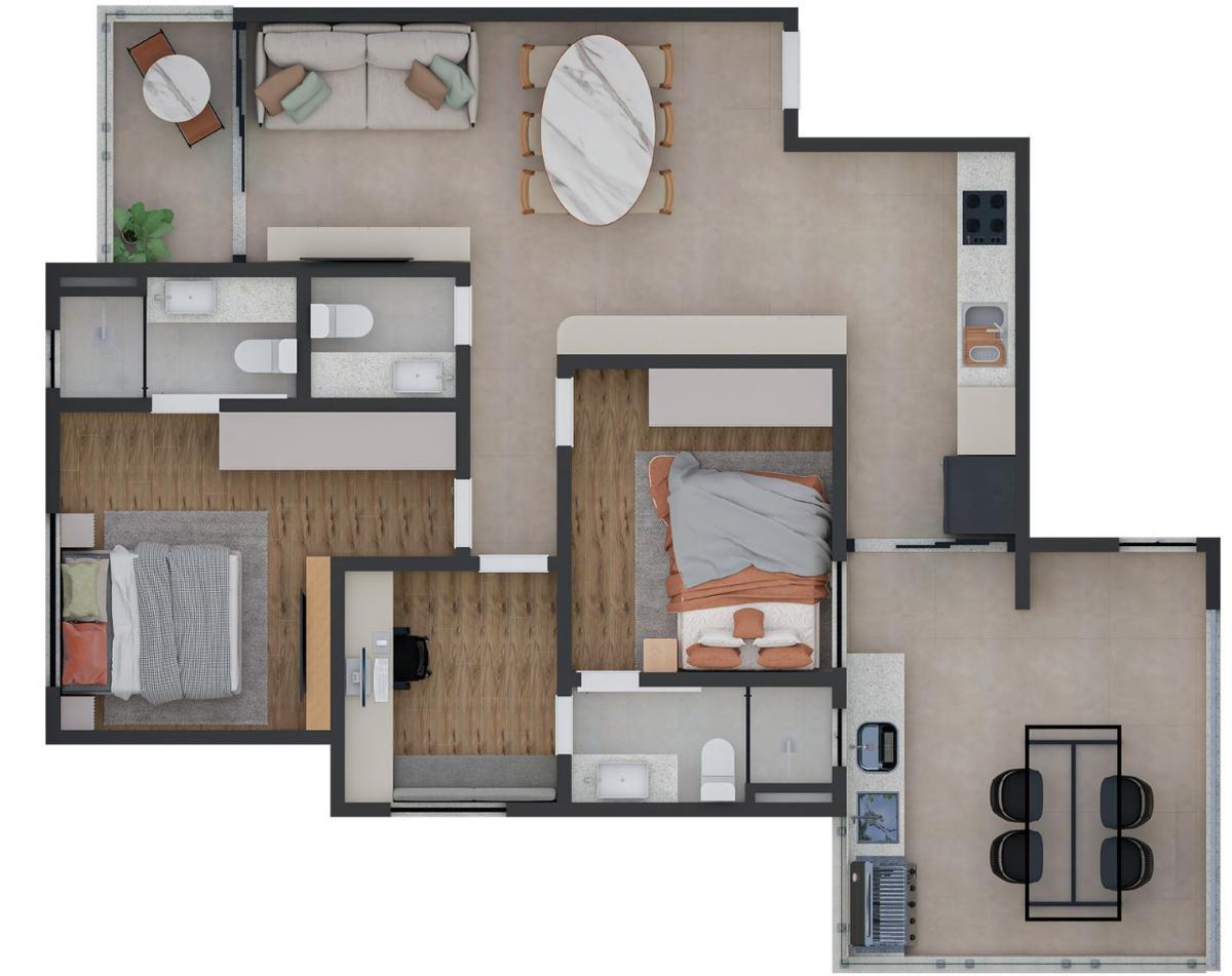 Apartamento, Prado, 3 Quartos, 2 Vagas, 2 Suítes