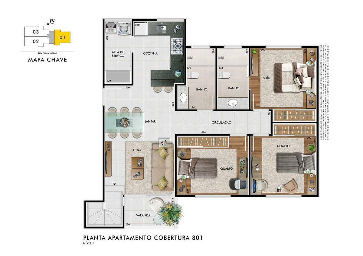 Cobertura, Padre Eustáquio, 3 Quartos, 3 Vagas, 1 Suíte