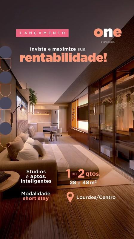 Apartamento, Centro, 2 Quartos, 0 Vaga, 1 Suíte