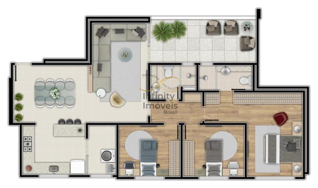 Apartamento, Nova Suíssa, 3 Quartos