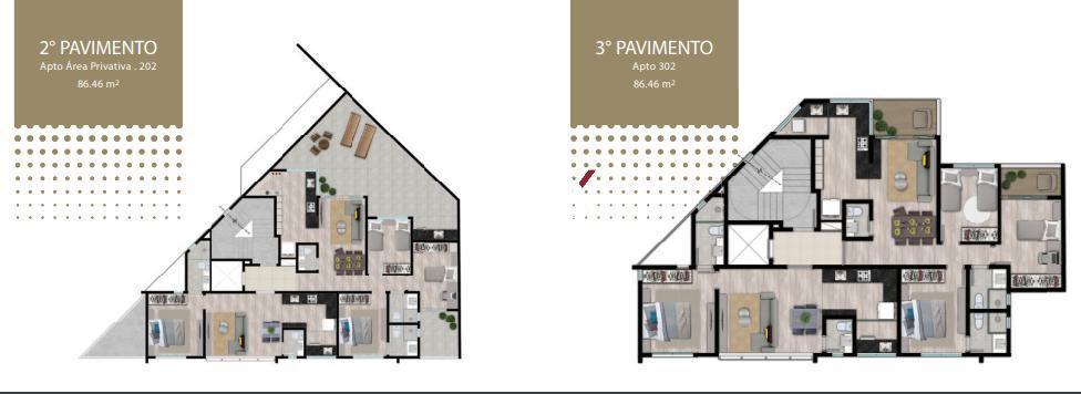Apartamento, Santo Agostinho, 3 Quartos, 2 Vagas, 2 Suítes