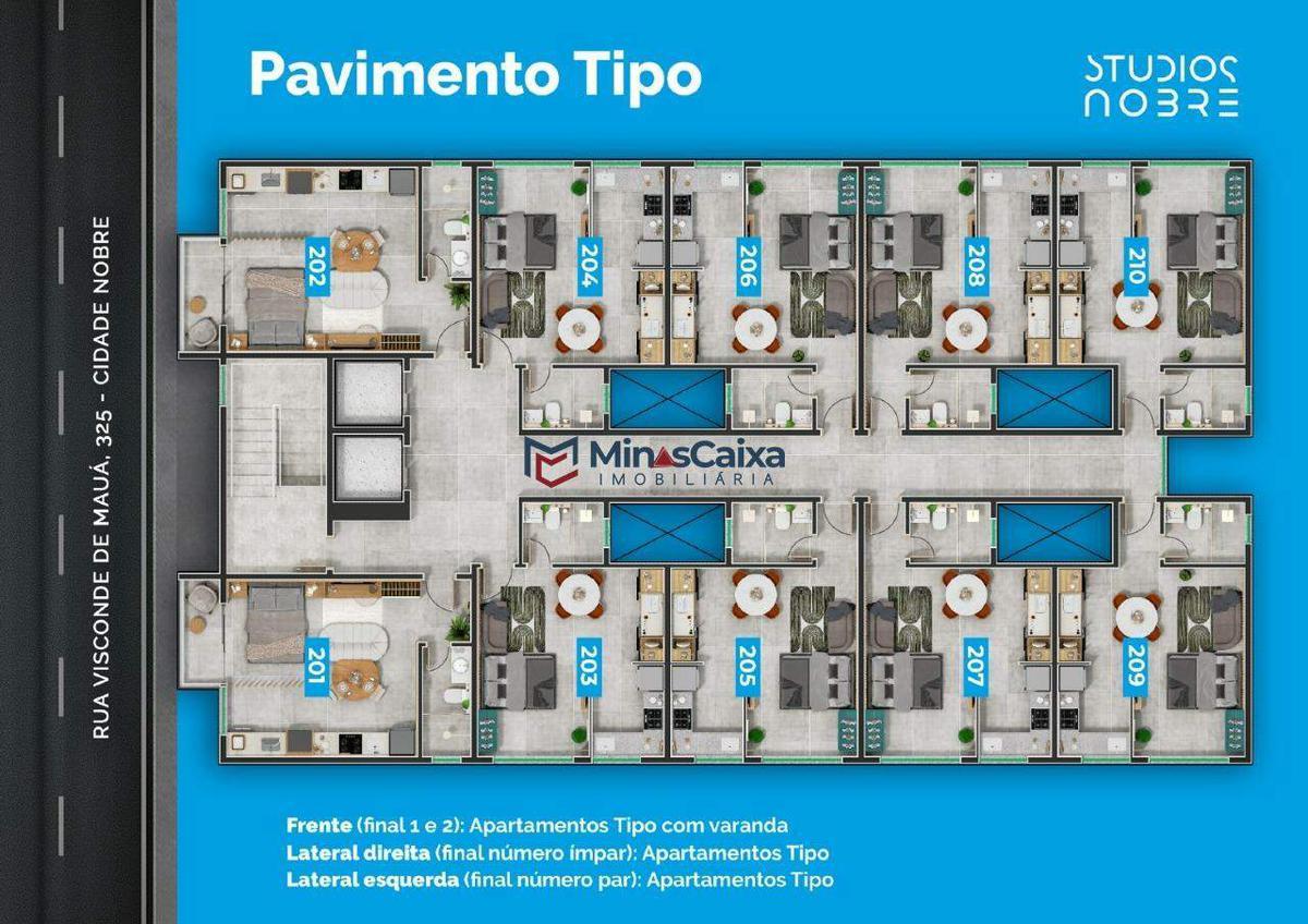 Apartamento, Cidade Nobre, 1 Quarto, 1 Vaga, 1 Suíte