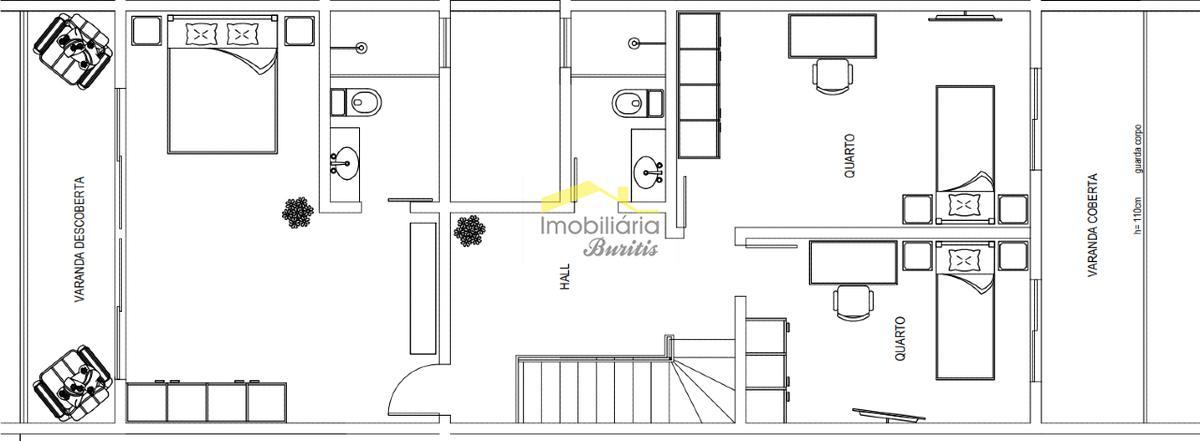 Casa, Buritis, 4 Quartos, 4 Vagas, 1 Suíte