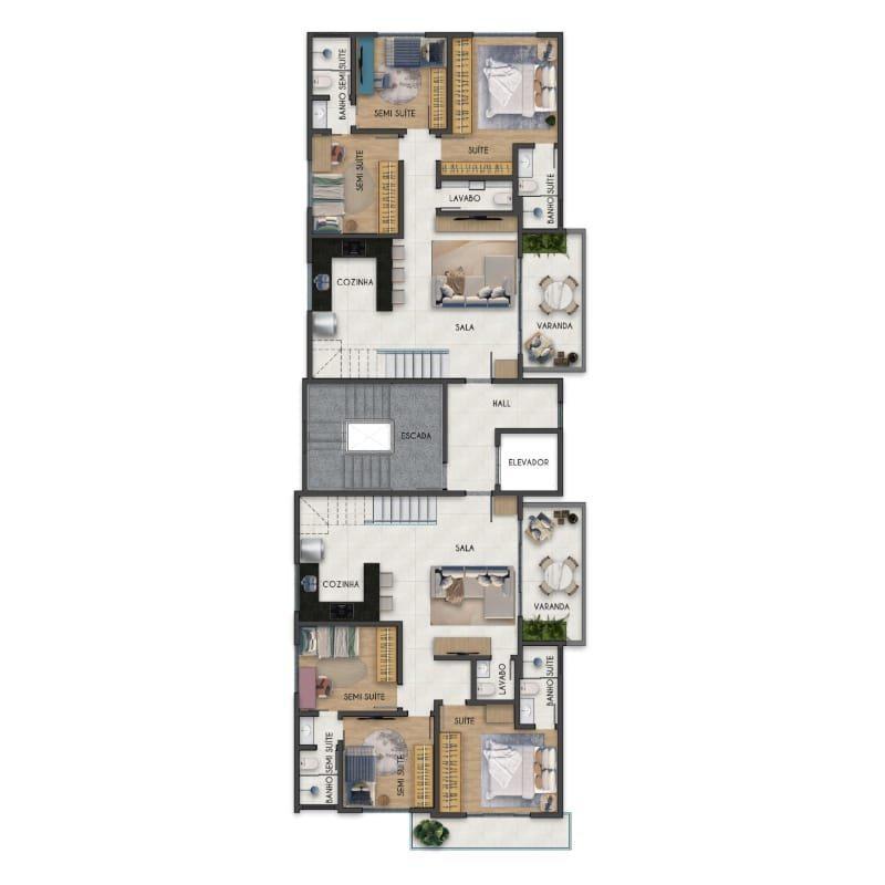 Cobertura, Jardim Riacho das Pedras, 3 Quartos, 3 Vagas, 1 Suíte