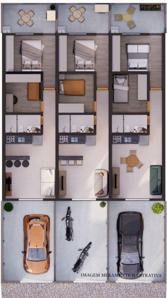 Casa, Recanto Verde, 2 Quartos, 1 Vaga
