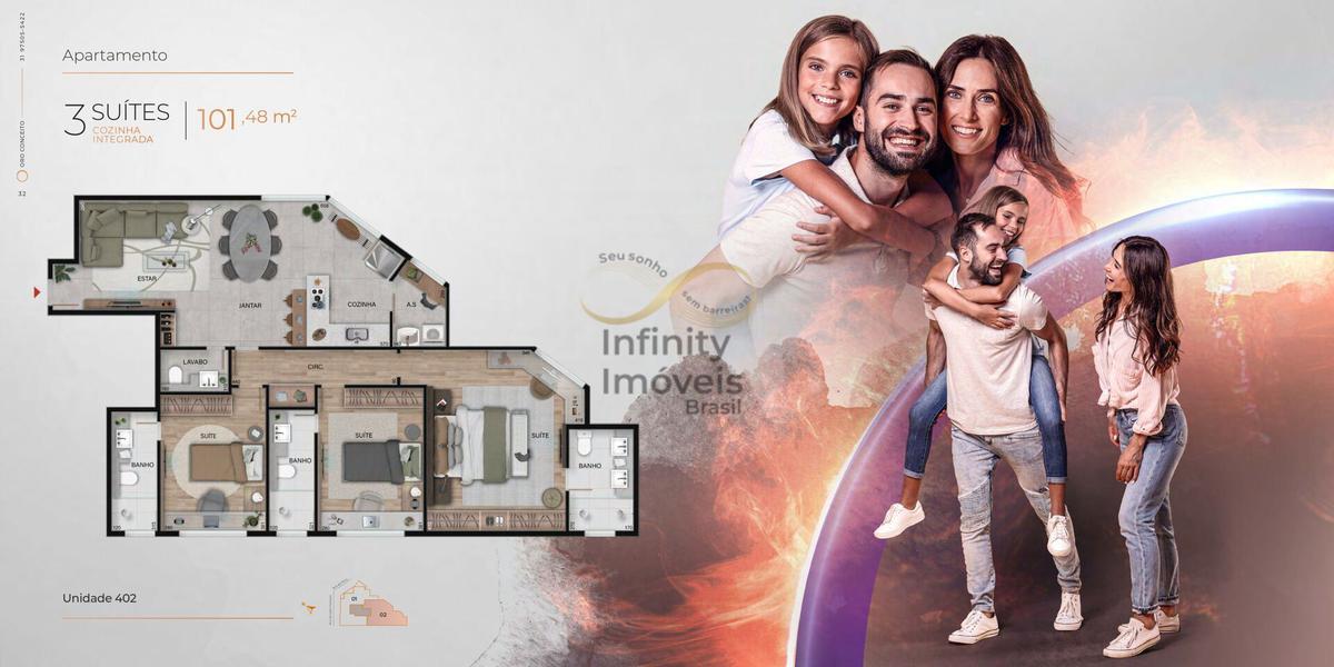 Apartamento, Serra, 3 Quartos