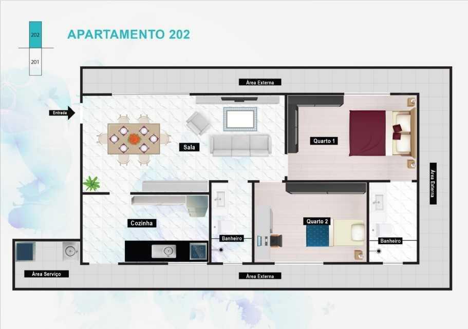 Apartamento, Alto Barroca, 2 Quartos, 1 Vaga, 1 Suíte