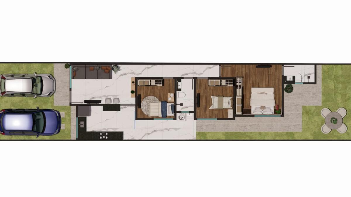 Casa, Centro, 3 Quartos, 2 Vagas, 1 Suíte