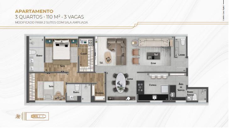Apartamento, Savassi, 3 Quartos, 3 Vagas, 1 Suíte