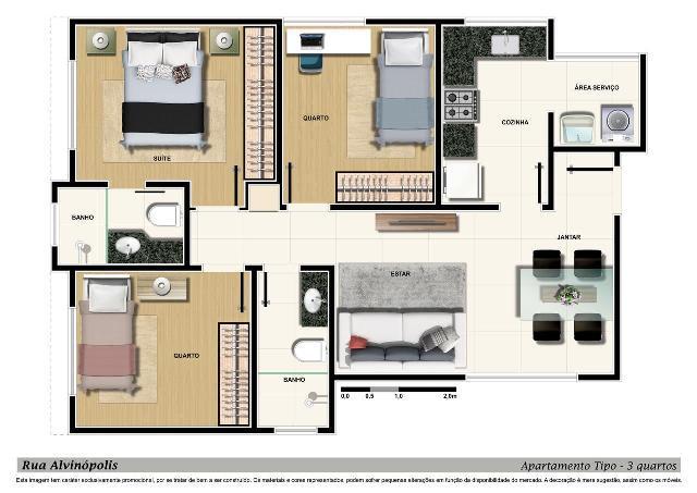 Cobertura, Xangri-lá, 3 Quartos, 2 Vagas, 1 Suíte