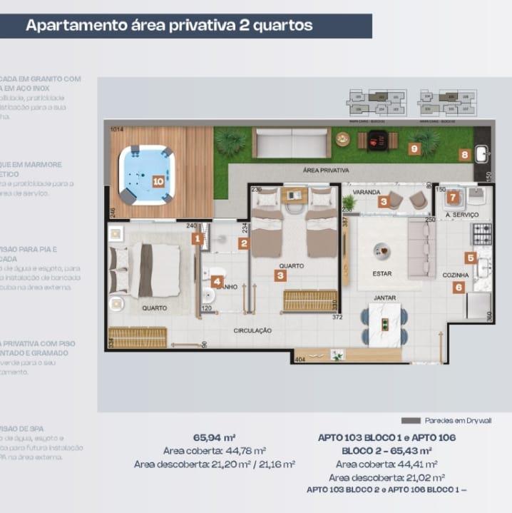 Apartamento, Glória, 2 Quartos, 1 Vaga