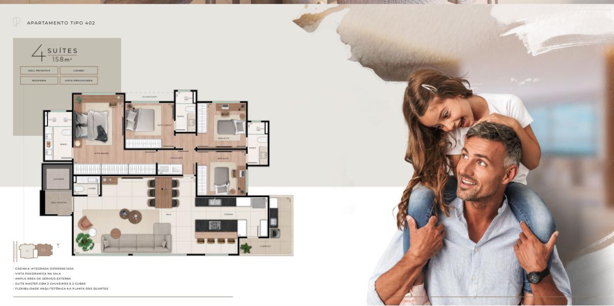 Apartamento, Ouro Preto, 4 Quartos, 4 Vagas, 4 Suítes