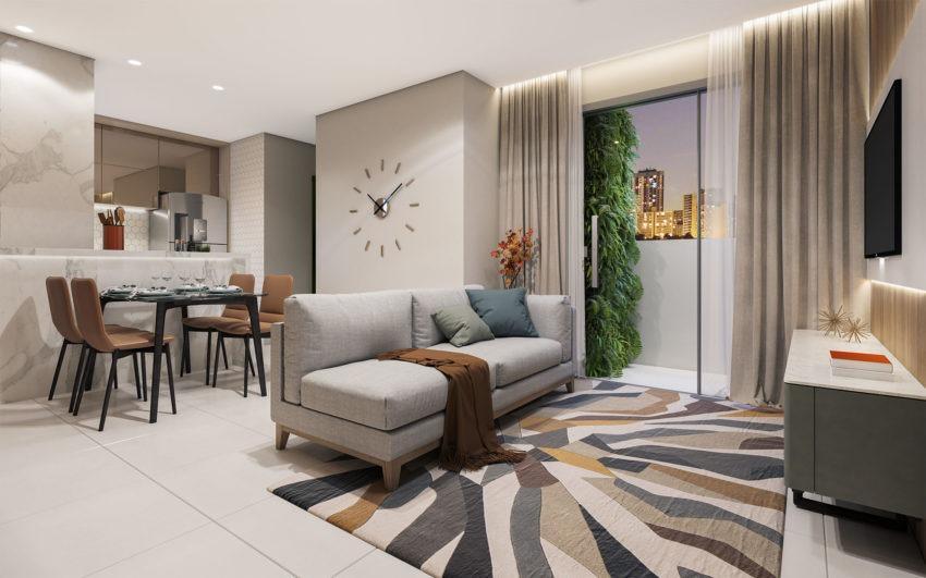 Apartamento, Santa Branca, 2 Quartos, 1 Vaga