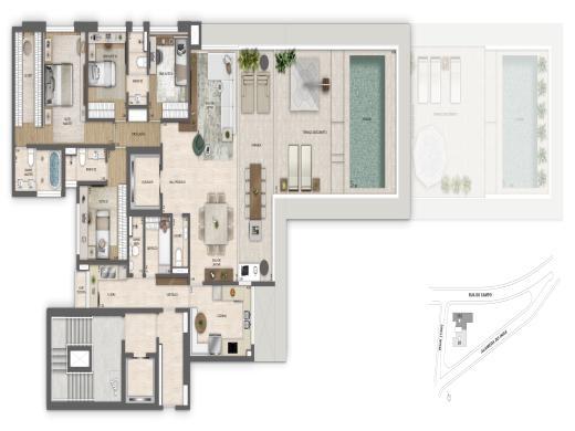 Apartamento, Vale do Sereno, 4 Quartos, 3 Vagas, 2 Suítes