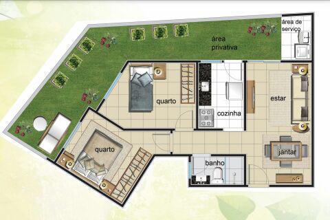 Apartamento, Vila Clóris, 2 Quartos, 1 Vaga, 0 Suíte