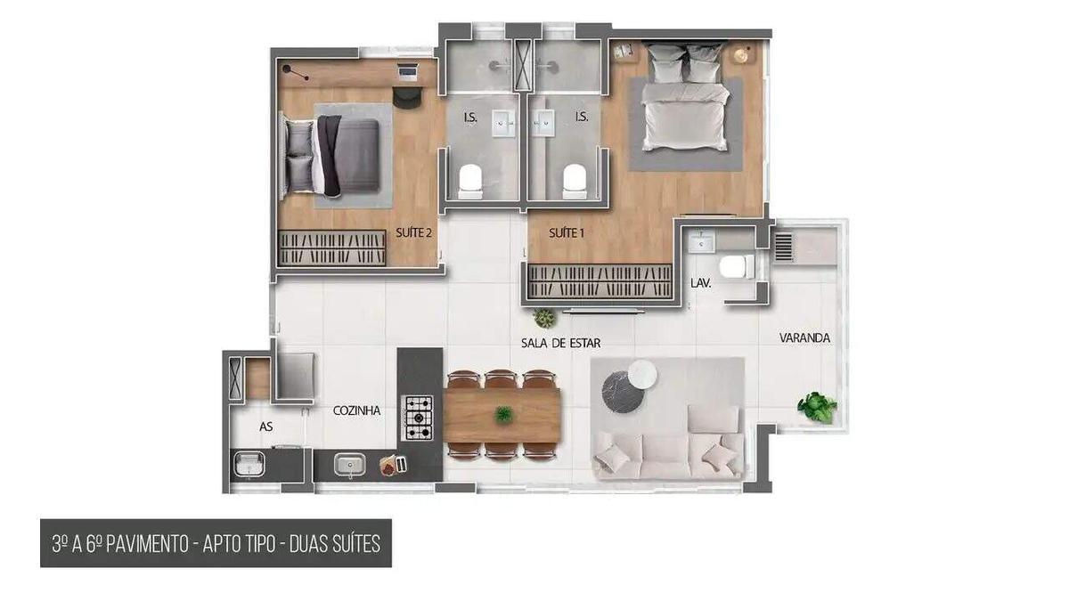 Apartamento, Sion, 2 Quartos, 2 Vagas, 2 Suítes