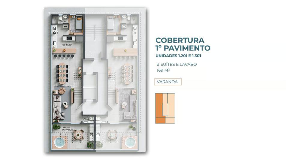Cobertura, Savassi, 3 Quartos, 2 Vagas, 3 Suítes