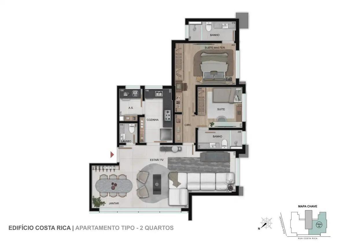 Apartamento, Sion, 3 Quartos, 2 Vagas, 1 Suíte