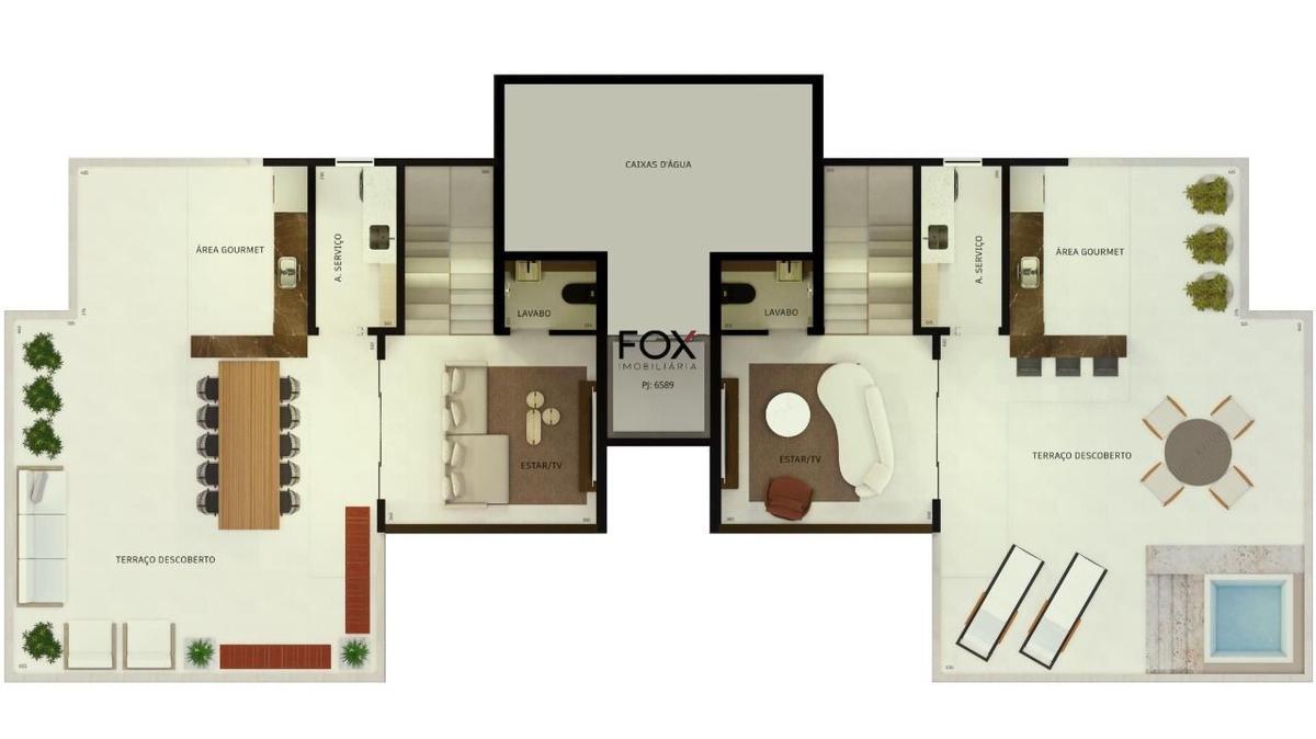 Apartamento, Cidade Jardim, 3 Quartos, 2 Vagas, 1 Suíte