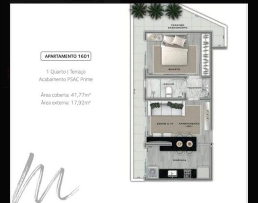 Apartamento, Lourdes, 1 Quarto, 1 Vaga