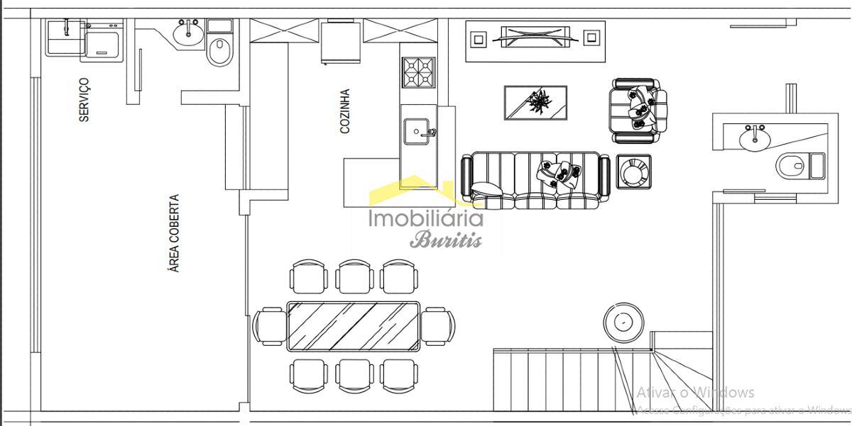 Casa, Buritis, 4 Quartos, 4 Vagas, 1 Suíte