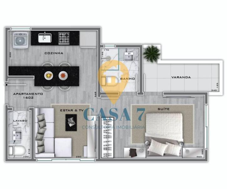 Apartamento, Lourdes, 3 Quartos, 0 Vaga, 1 Suíte