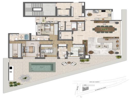 Apartamento, Vale do Sereno, 4 Quartos, 3 Vagas, 2 Suítes