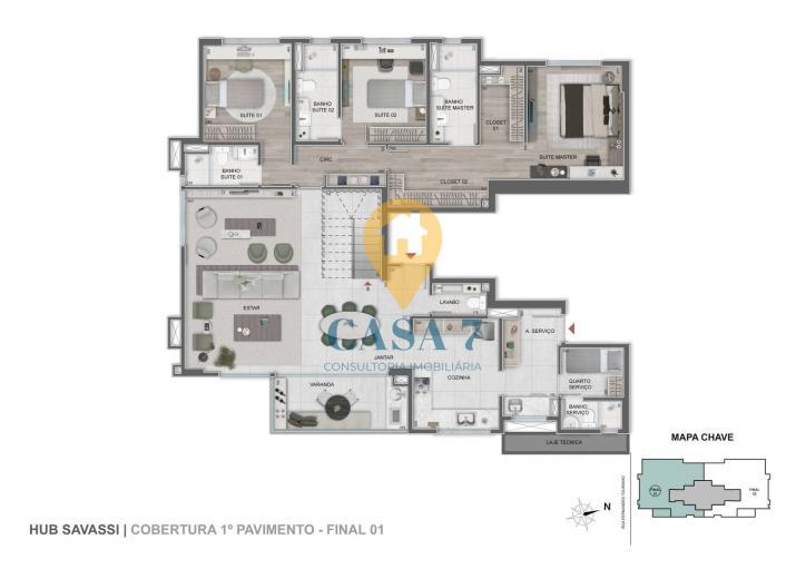 Apartamento, Savassi, 4 Quartos, 0 Vaga, 4 Suítes