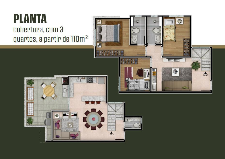 Apartamento, Santa Rosa, 2 Quartos, 1 Vaga, 1 Suíte