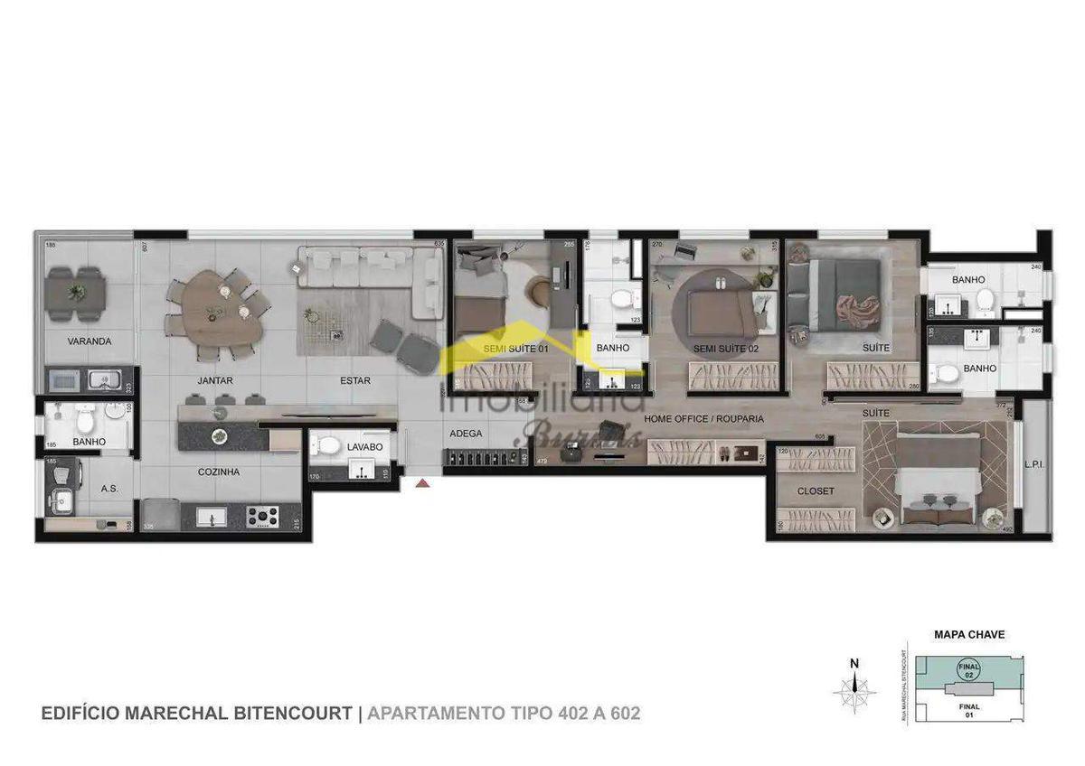 Apartamento, Gutierrez, 4 Quartos, 3 Vagas, 2 Suítes