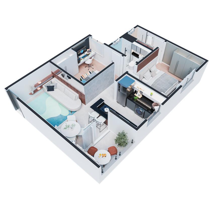 Apartamento, Dom Cabral, 2 Quartos, 1 Vaga, 1 Suíte