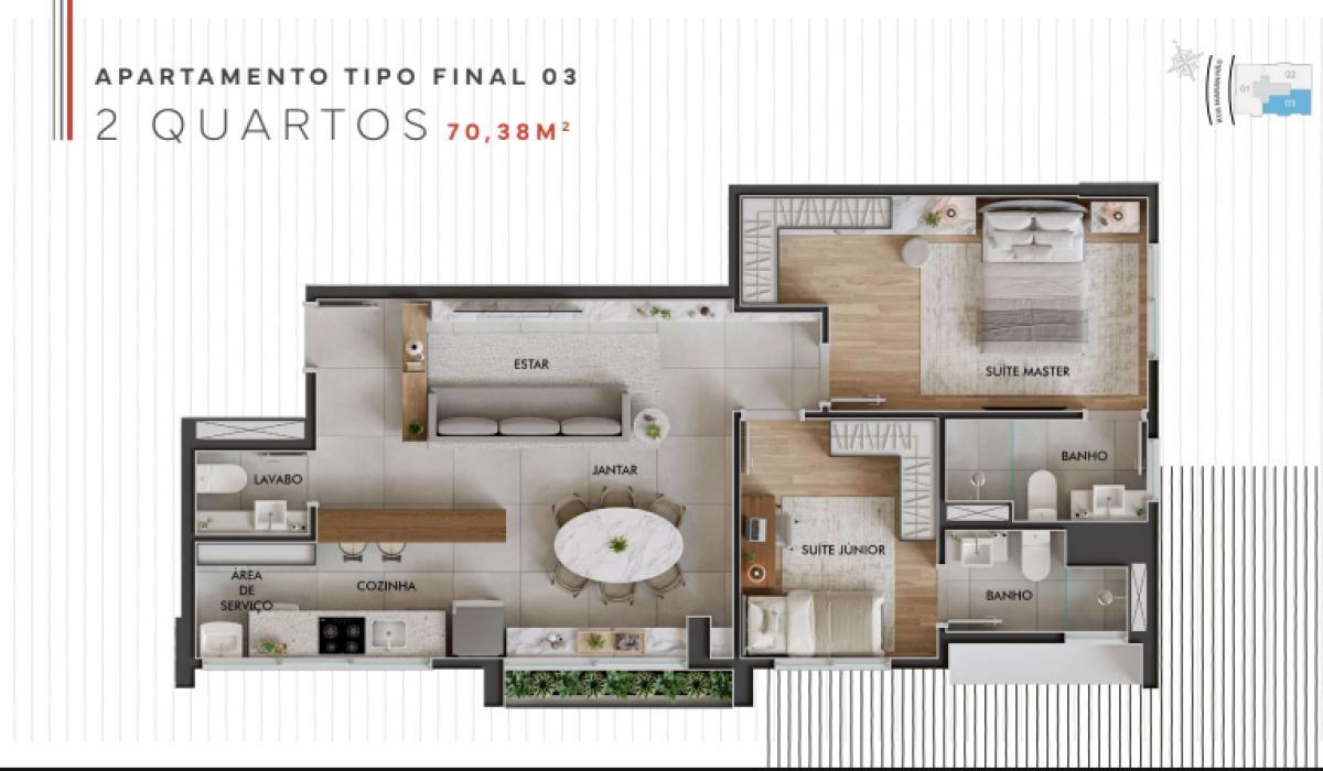 Apartamento, Santa Efigênia, 3 Quartos, 2 Vagas, 2 Suítes