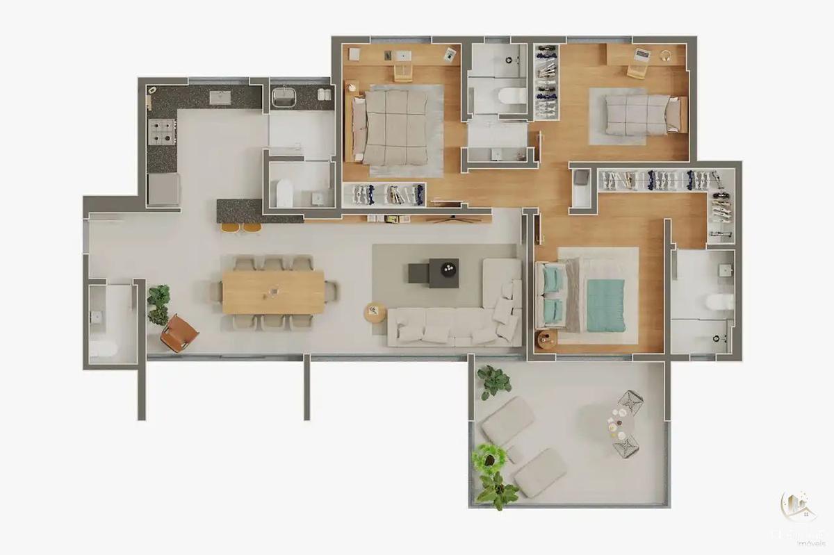 Apartamento, Santa Lúcia, 3 Quartos, 3 Vagas, 1 Suíte