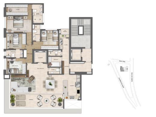 Apartamento, Vale do Sereno, 4 Quartos, 3 Vagas, 2 Suítes