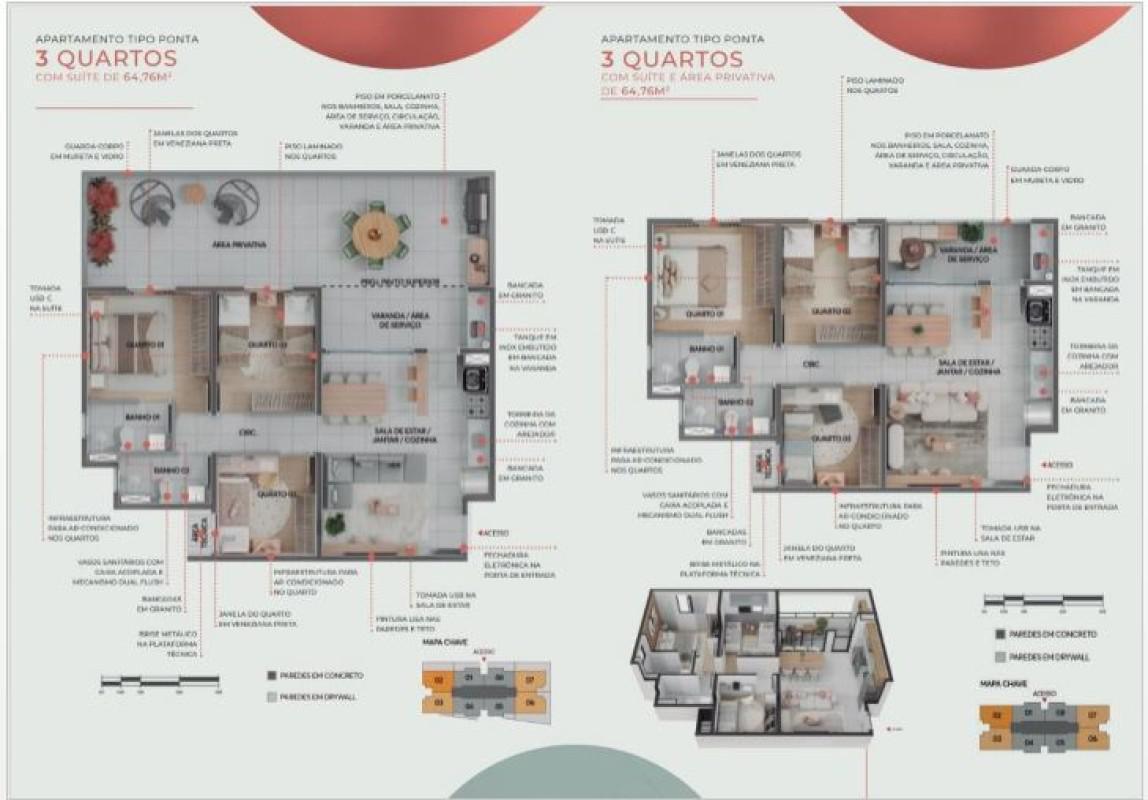 Apartamento, Dom Cabral, 3 Quartos, 1 Vaga, 1 Suíte
