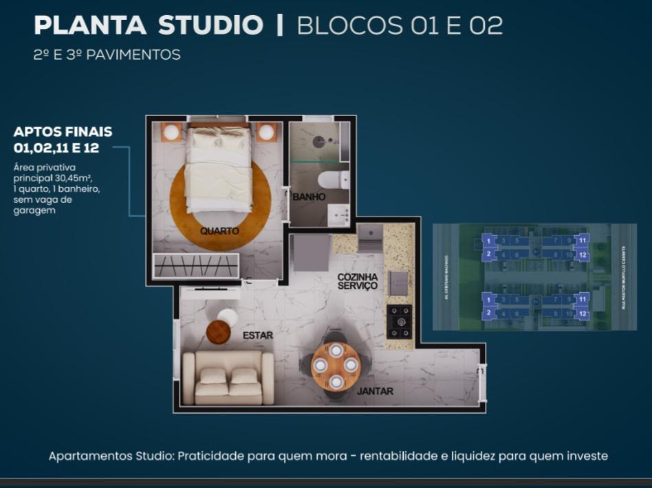 Apartamento, Guarani, 2 Quartos, 1 Vaga