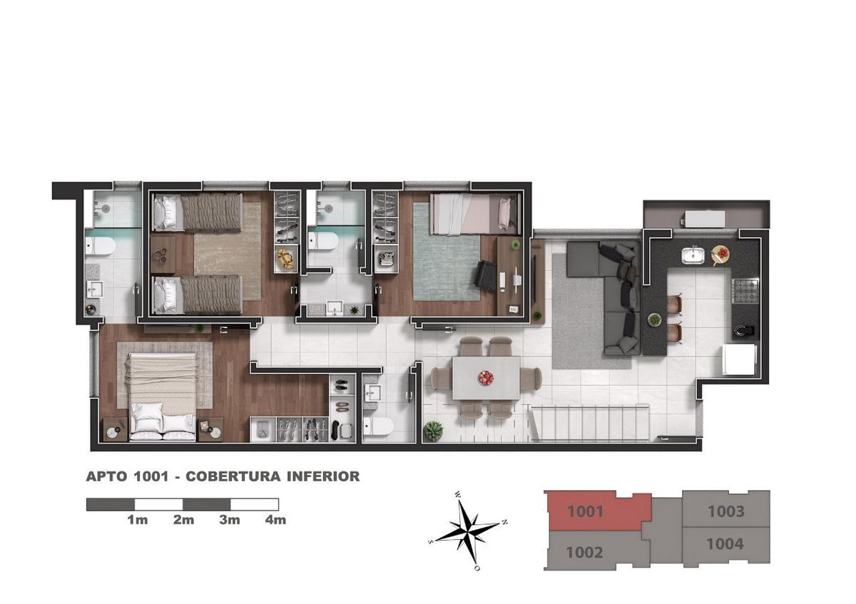 Apartamento, Santa Efigênia, 3 Quartos, 2 Vagas, 1 Suíte