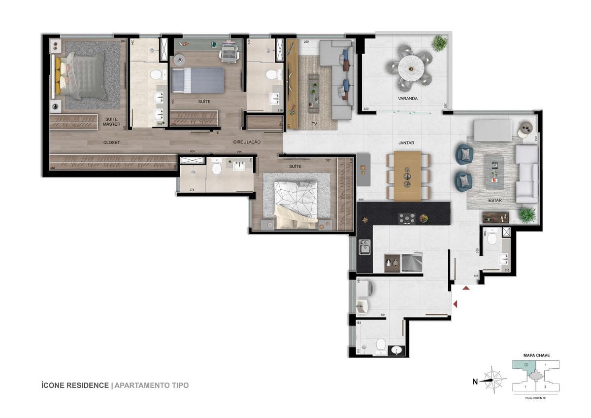 Apartamento, Serra, 3 Quartos, 3 Vagas, 3 Suítes