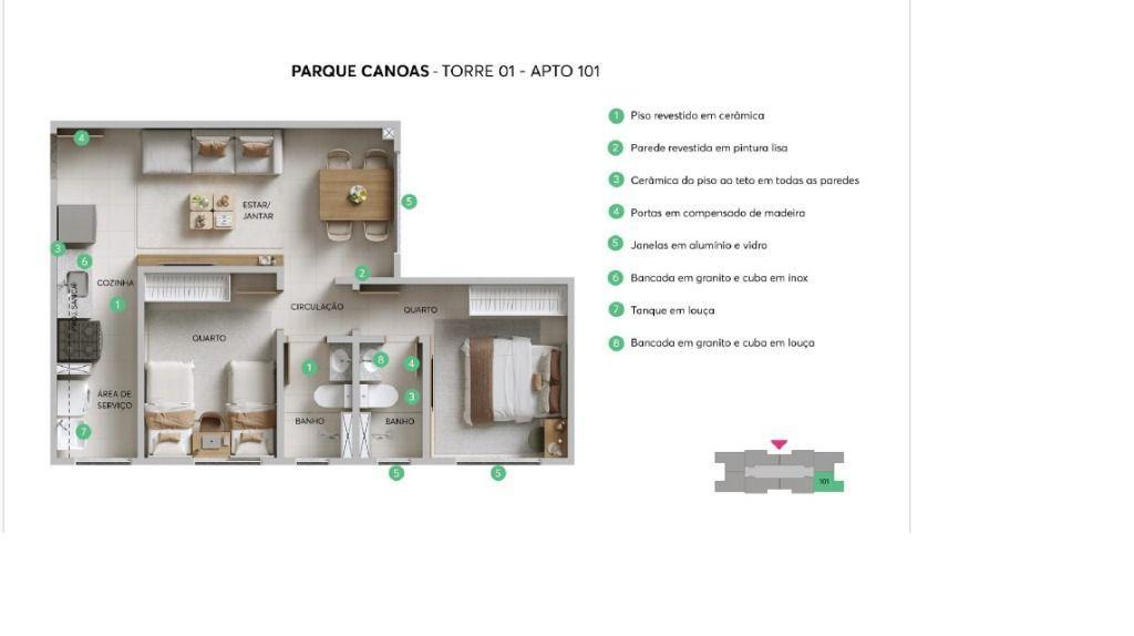 Apartamento, Goiânia, 2 Quartos, 1 Vaga, 1 Suíte