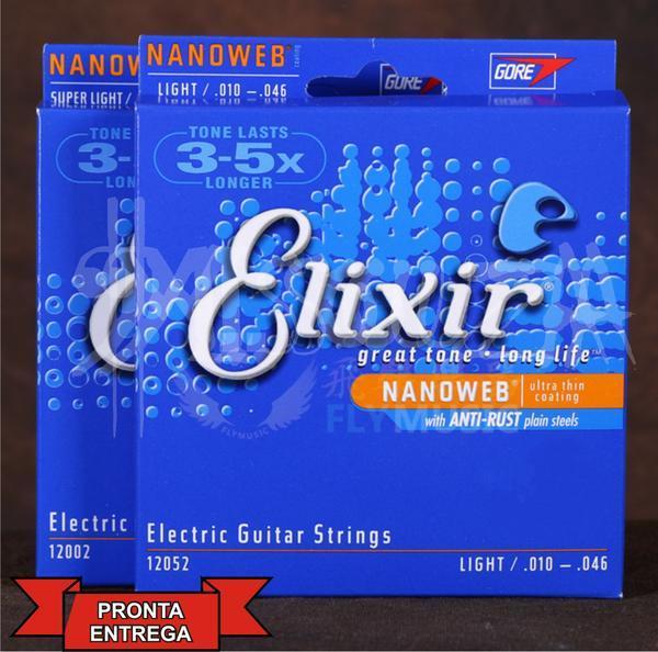 Encordoamento Guitarra 010 Elixir Menor Preço Barato - Https://Menorprecomsouzaloja.loja2.com.br/