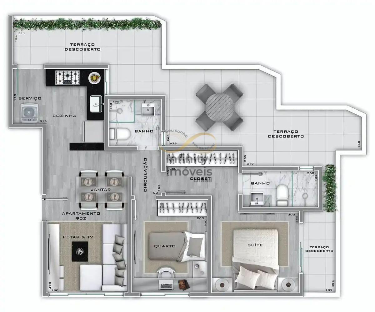 Apartamento, Lourdes, 2 Quartos