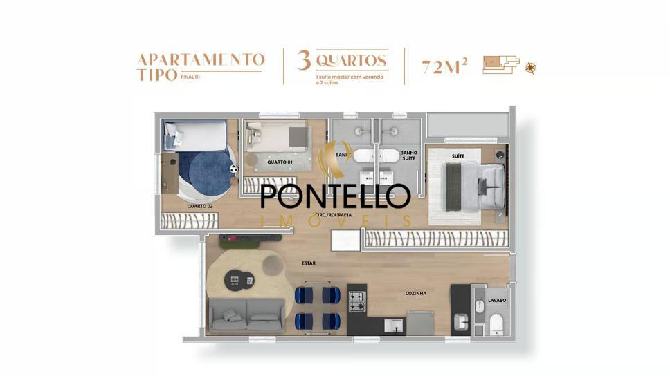 Apartamento, Buritis, 3 Quartos, 2 Vagas, 1 Suíte