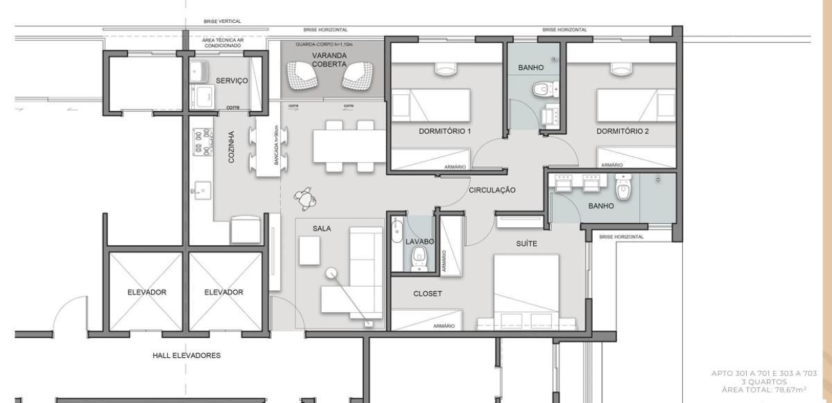 Apartamento, Nova Suíssa, 3 Quartos, 2 Vagas, 1 Suíte