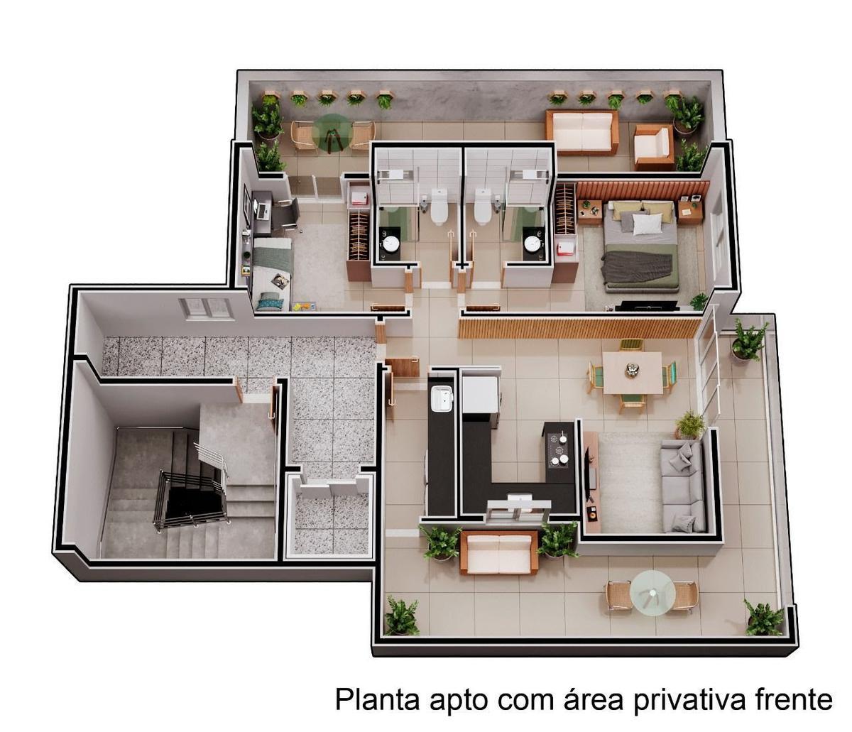 Apartamento, Horto, 2 Quartos, 1 Vaga, 1 Suíte