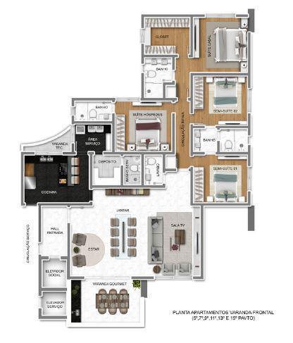 Apartamento, Fonte Grande, 4 Quartos, 4 Vagas, 2 Suítes