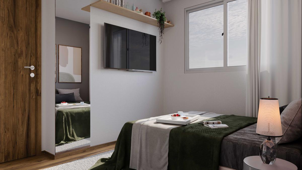Apartamento, Palmital, 1 Quarto, 1 Vaga